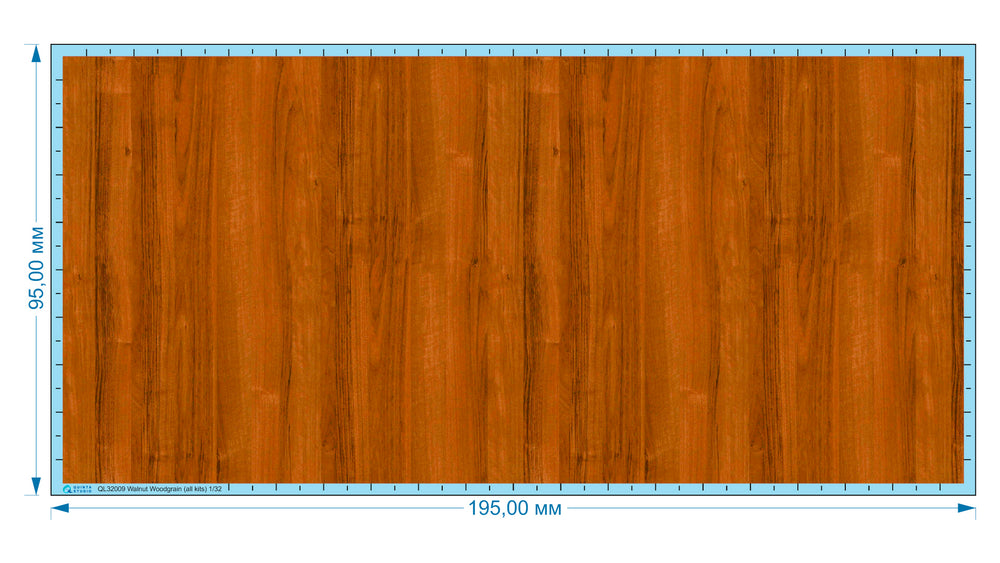Quinta Studio QL32009 1:32 Walnut Woodgrain