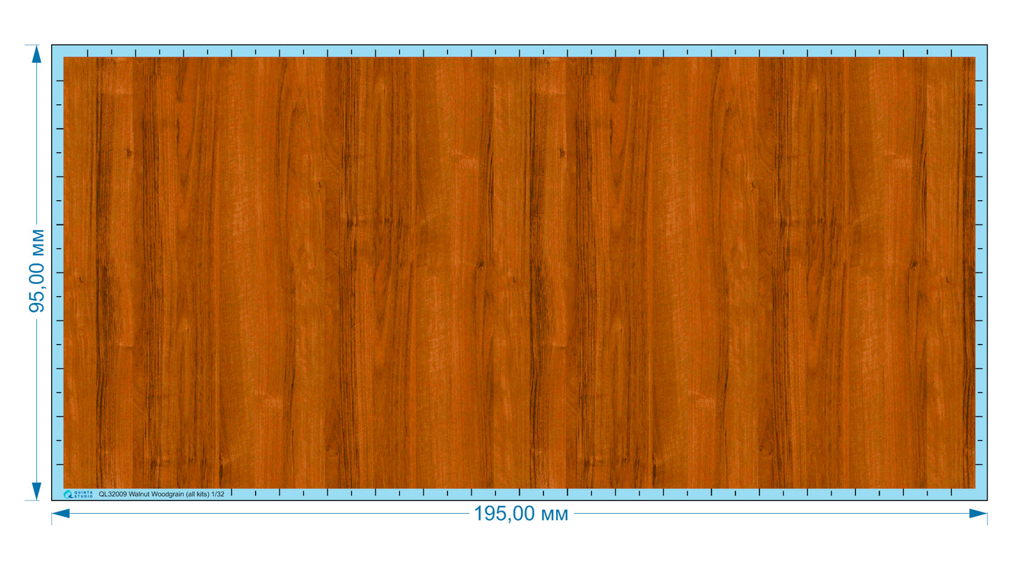 Quinta Studio QL32009 1:32 Walnut Woodgrain
