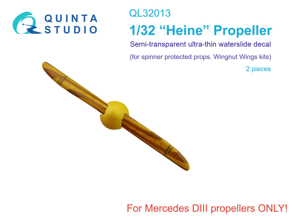 Quinta Studio QL32013 1:32 Wooden propellers Heine