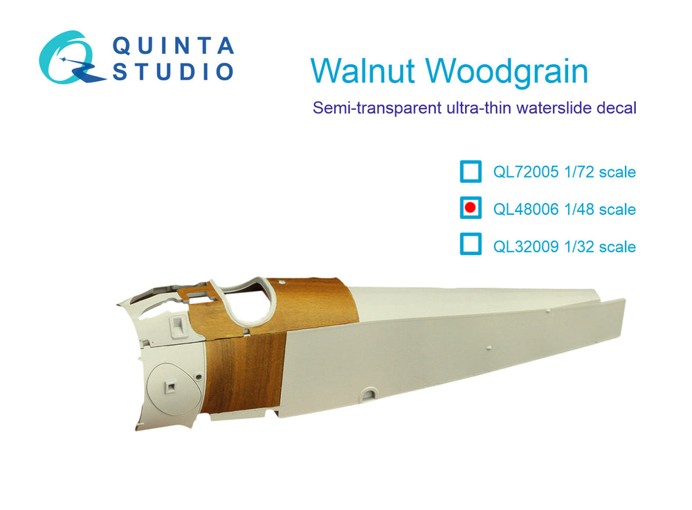 Quinta Studio QL48006 1:48 Walnut Woodgrain