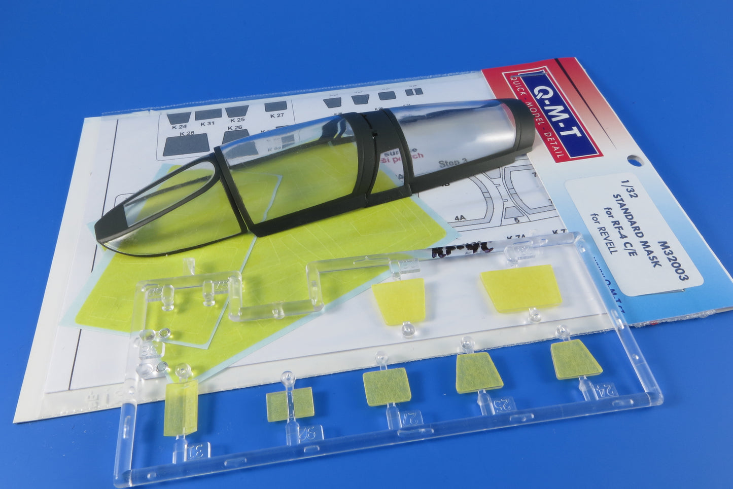 Q-M-T QMTM32003 1:32 Standard canopy mask for McDonnell RF-4C/RF-4E