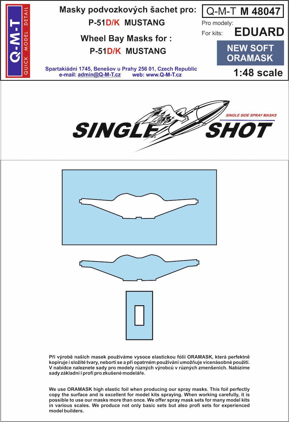 Q-M-T QMTM48047 1:48 North-American P-51D-5 Mustang
