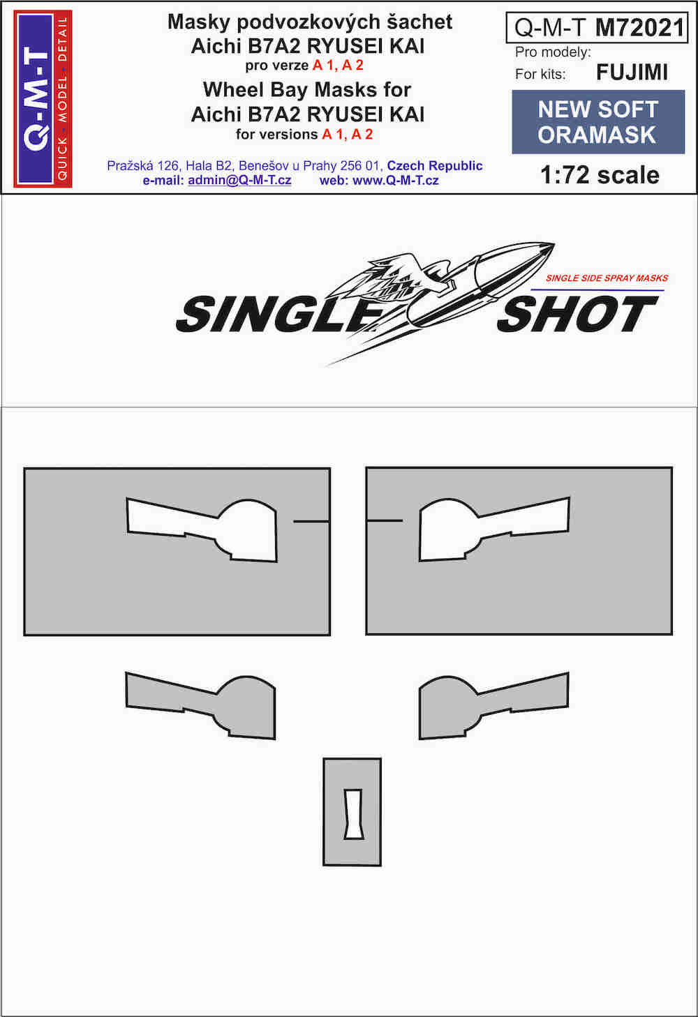 Q-M-T QMTM72021 1:72 Aichi B7A1/B7A2 Ryusei Kai