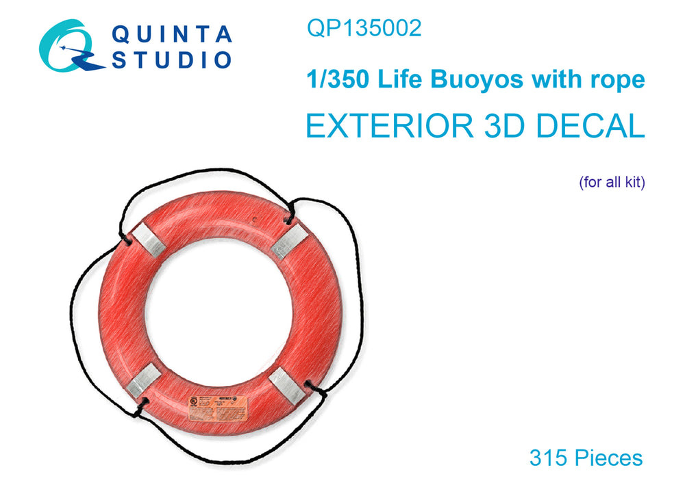 Quinta Studio QP135002 1:350 Life Buoys with rope 315 pcs