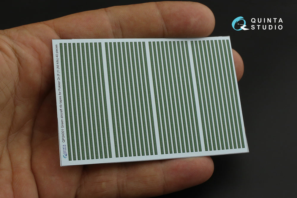 Quinta Studio QP24001 1:24 Green rib tapes Fokker Dr.I Triplane