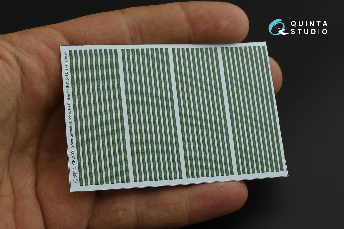 Quinta Studio QP24001 1:24 Green rib tapes Fokker Dr.I Triplane