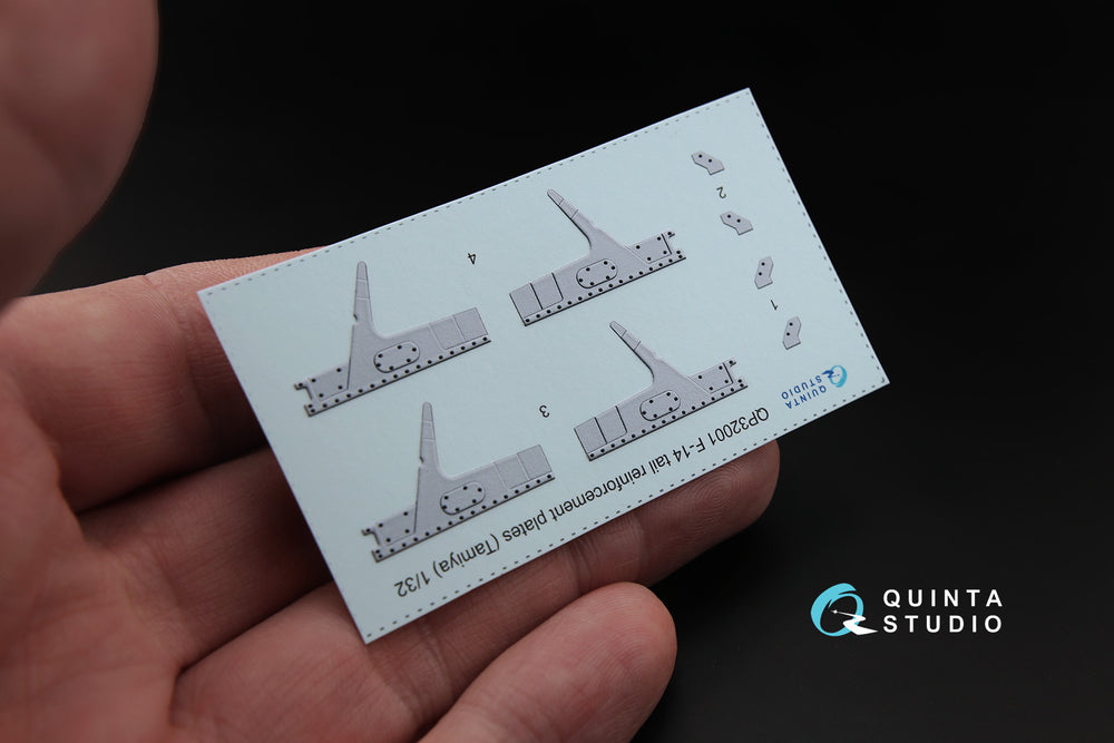 Quinta Studio QP32001 1:32 Grumman F-14A Tomcat tail reinforcement plates