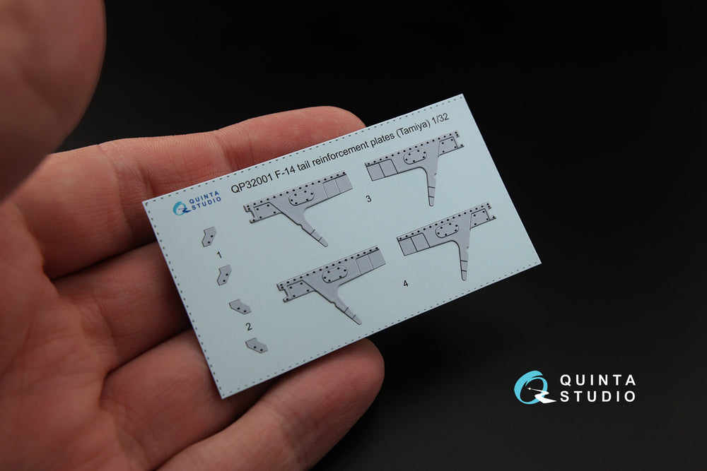 Quinta Studio QP32001 1:32 Grumman F-14A Tomcat tail reinforcement plates