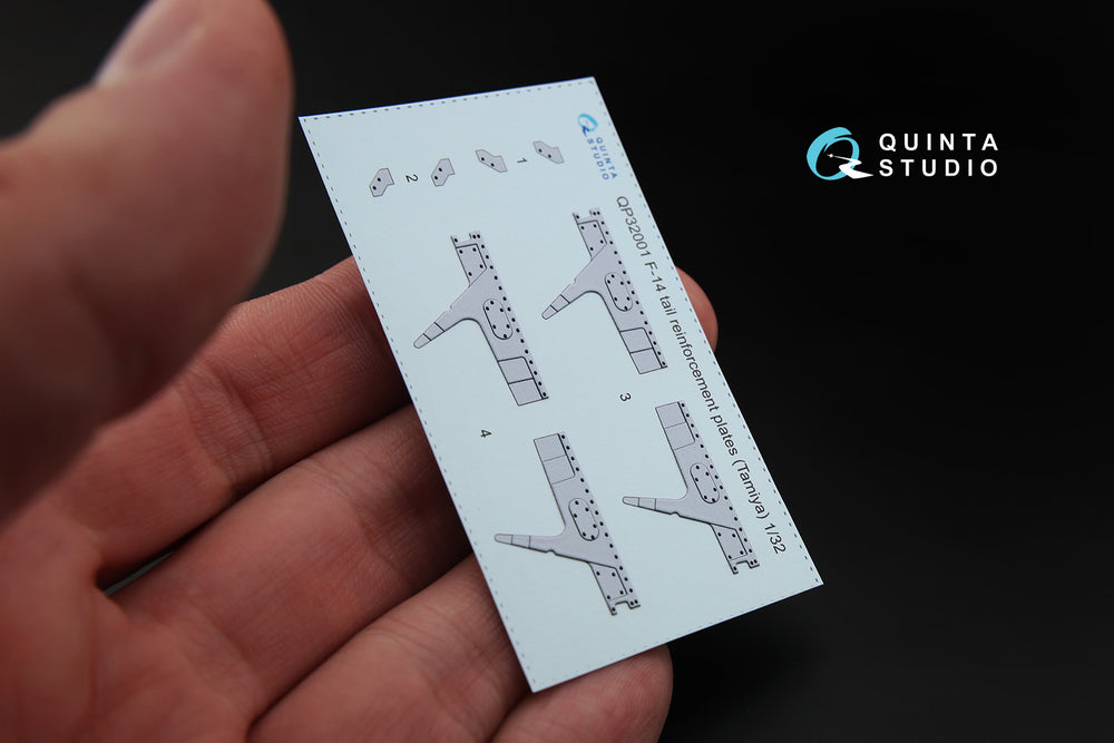 Quinta Studio QP32001 1:32 Grumman F-14A Tomcat tail reinforcement plates