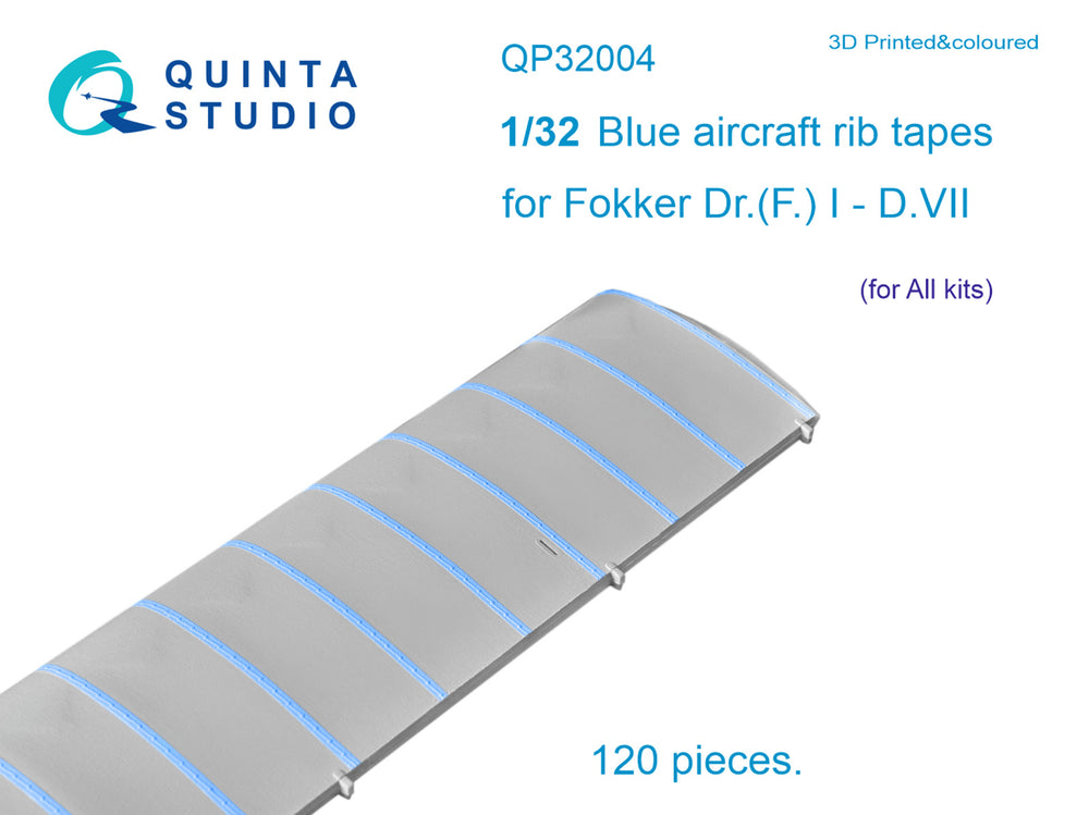 Quinta Studio QP32004 1:32 Blue rib tapes Fokker DR.I Triplane