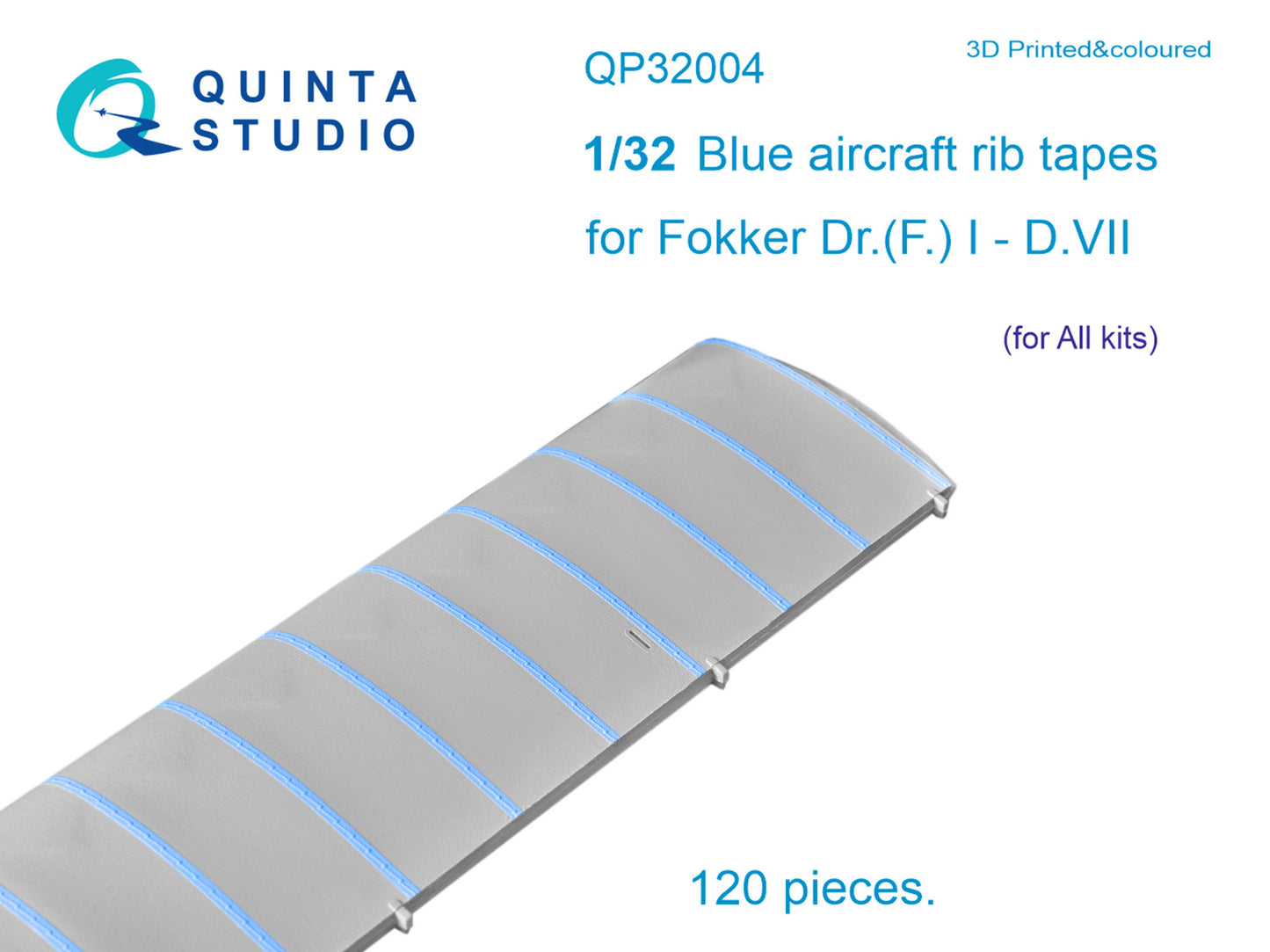 Quinta Studio QP32004 1:32 Blue rib tapes Fokker DR.I Triplane