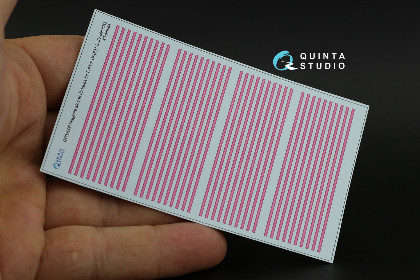 Quinta Studio QP32006 1:32 Magenta rib tapes Fokker Dr.
