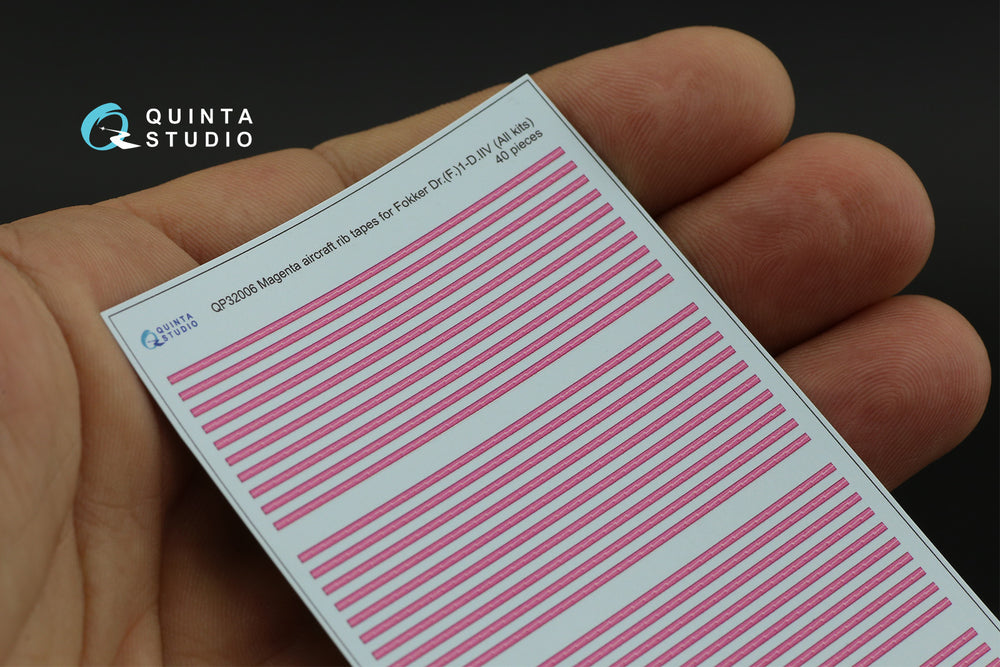 Quinta Studio QP32006 1:32 Magenta rib tapes Fokker Dr.