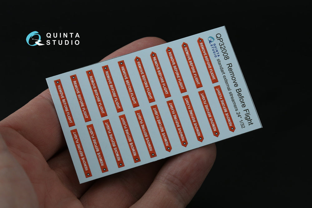 Quinta Studio QP32008 1:32 Remove Before Flight Streamers 24in 20 Pcs