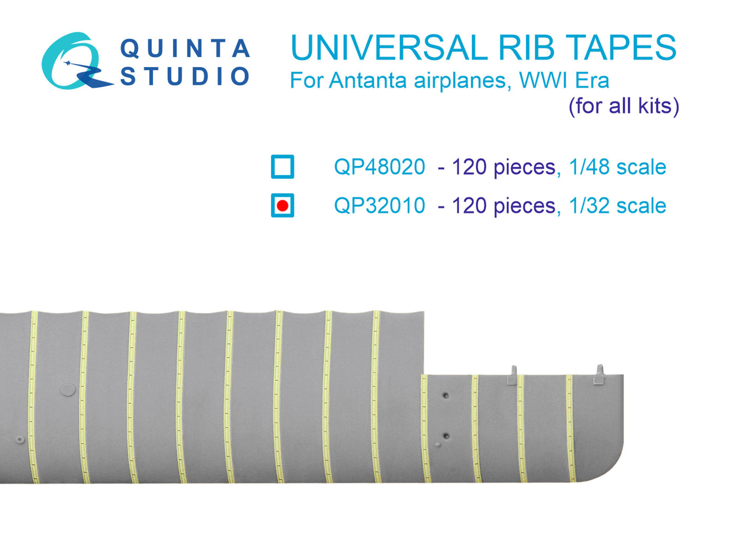 Quinta Studio QP32010 1:32 Universal rib tapes for Antanta