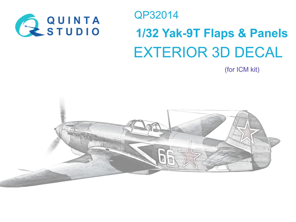 Quinta Studio QP32014 1:32 Yakovlev Yak-9T Flaps and Panels