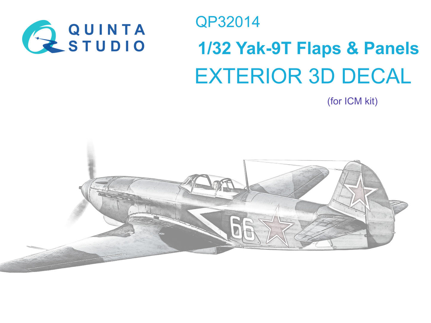 Quinta Studio QP32014 1:32 Yakovlev Yak-9T Flaps and Panels