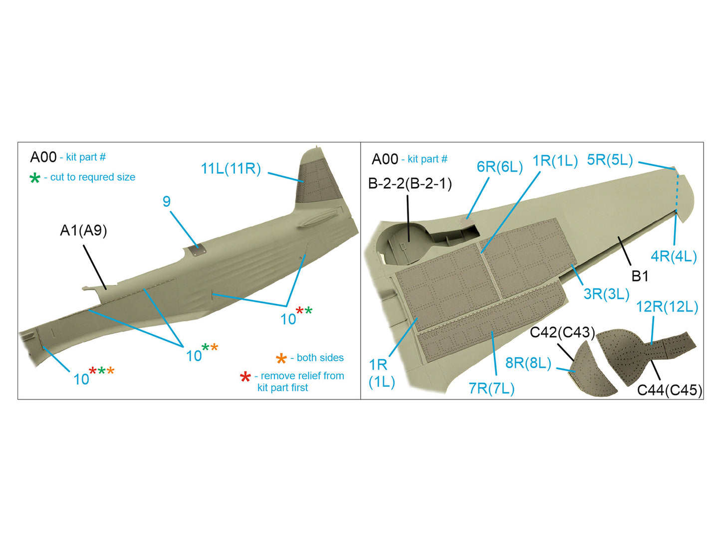 Quinta Studio QP32014 1:32 Yakovlev Yak-9T Flaps and Panels