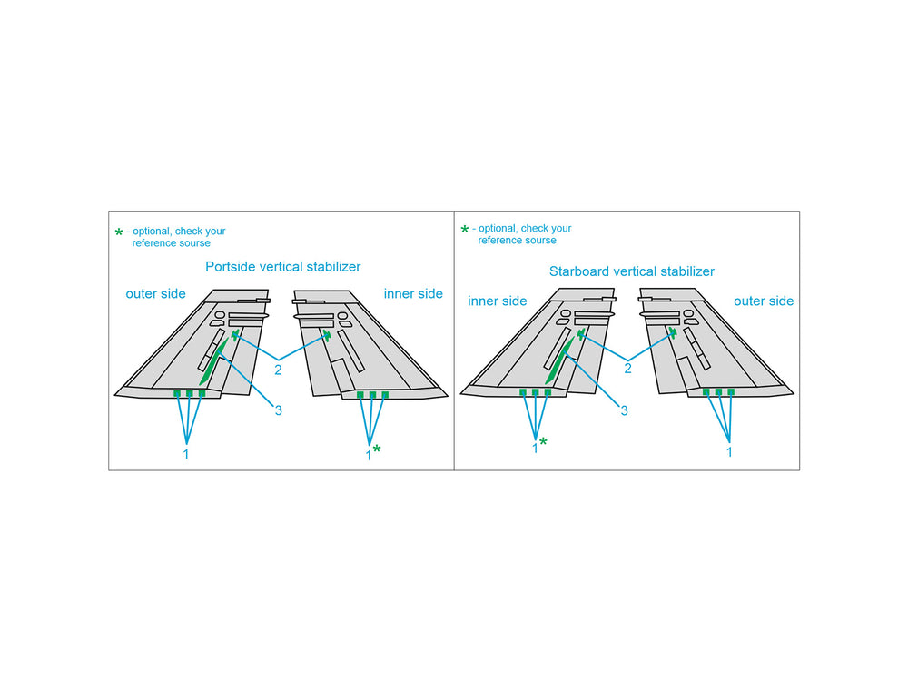 Quinta Studio QP32017 1:32 F/A-18 tail reinforcement plates