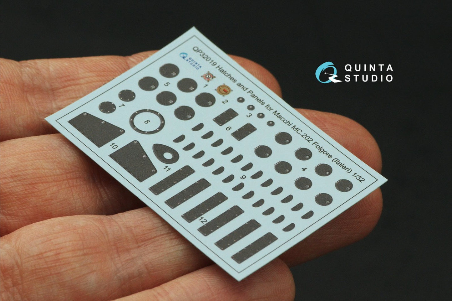 Quinta Studio QP32019 1:32 Hatches and Panels for Macchi C.202 Folgore