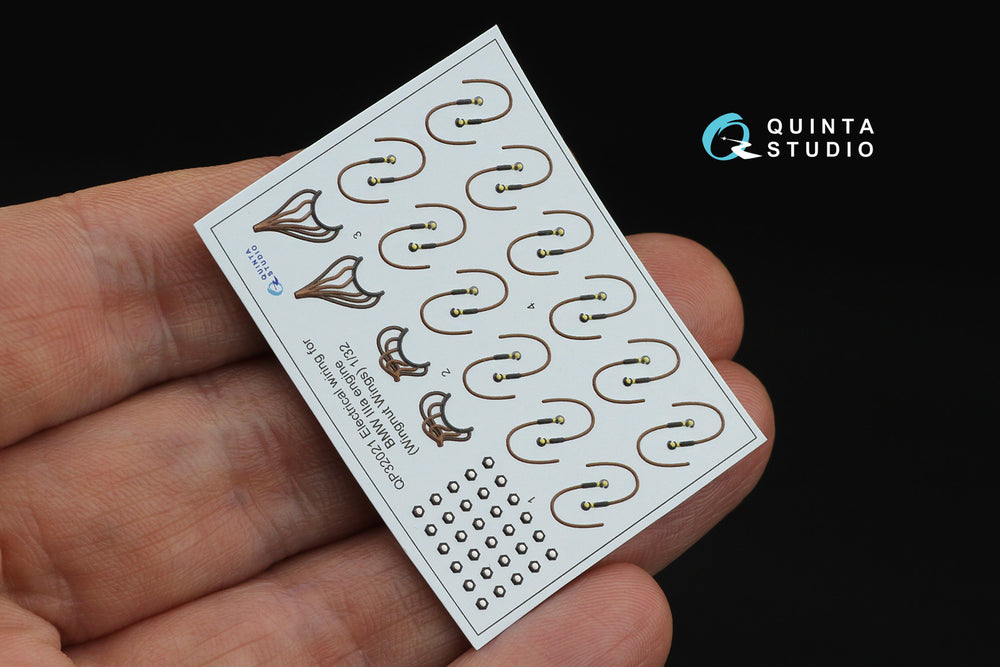 Quinta Studio QP32021 1:32 BMW III Electrical wiring, for Fokker D.VIIF