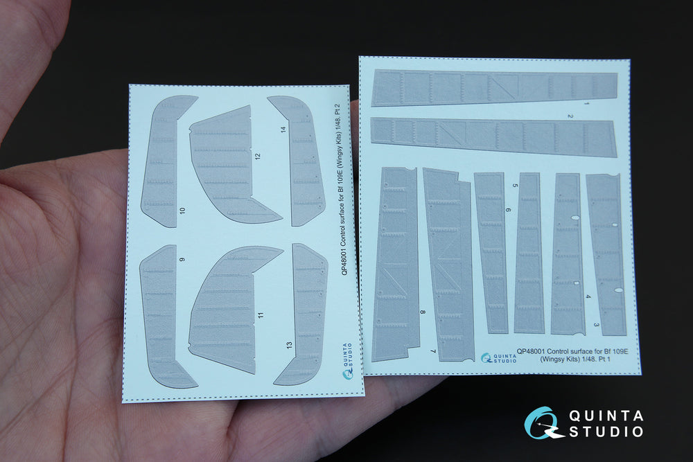 Quinta Studio QP48001 1:48 Bf-109E-1/3 Control Surface Decals