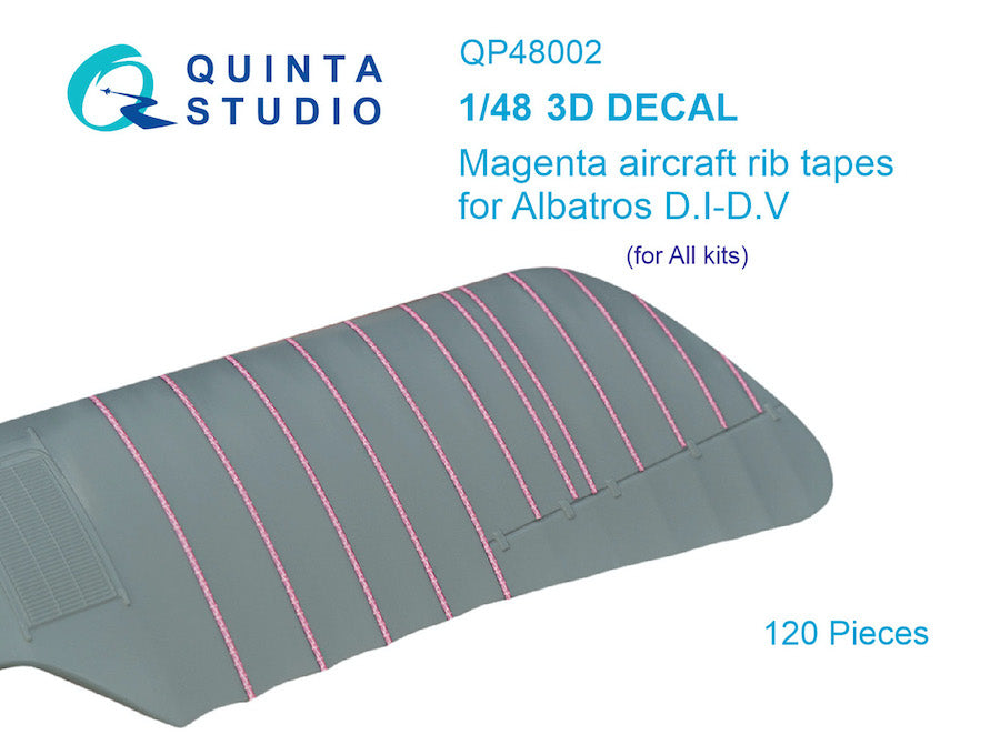 Quinta Studio QP48002 1:48 Magenta rib tapes Albatros D.I/D.V