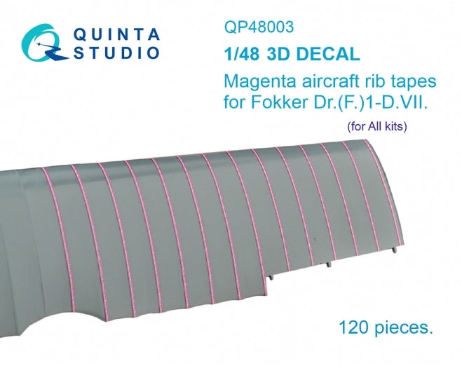 Quinta Studio QP48003 1:48 Magenta rip tapes for Fokker Dr.