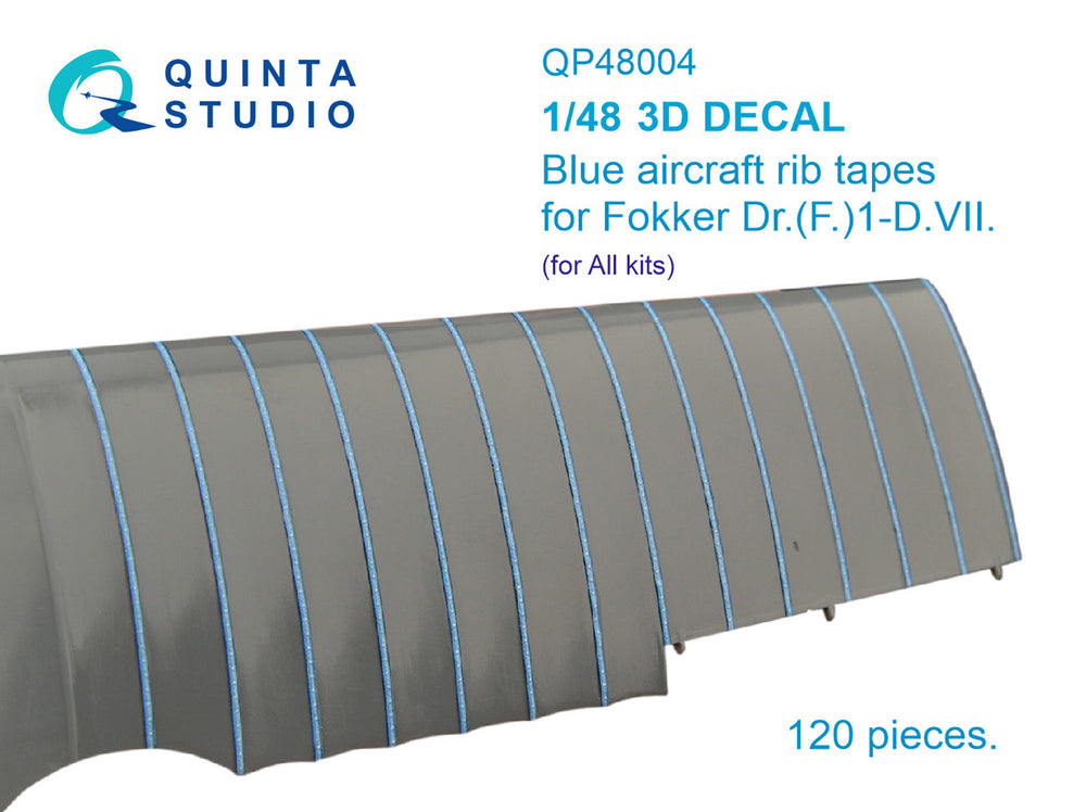 Quinta Studio QP48004 1:48 Blue rib tapes for Fokker Dr.