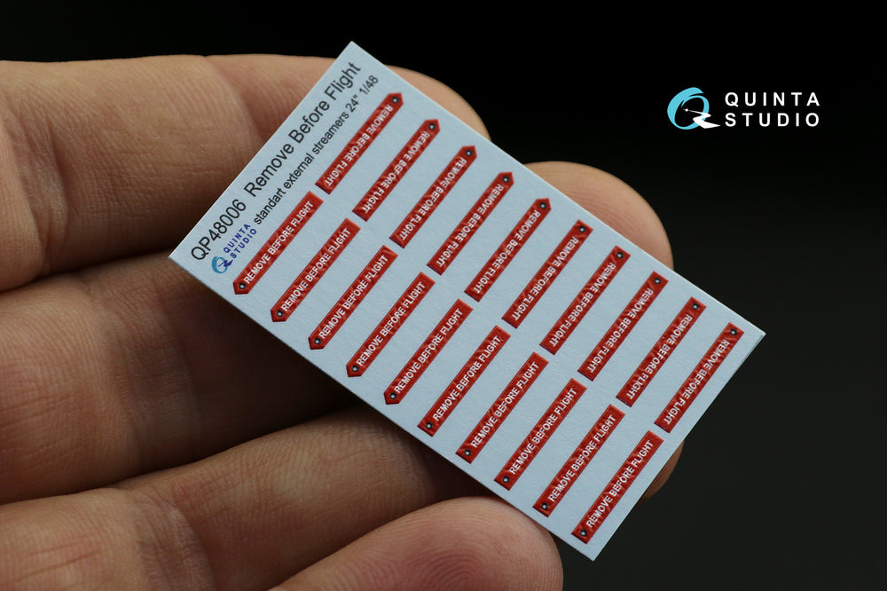 Quinta Studio QP48006 1:48 Remove Before Flight Streamers 24in 20 Pcs