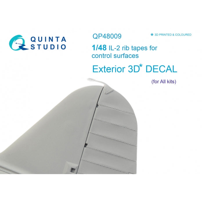 Quinta Studio QP48009 1:48 Ilyushin IL-2 rib tapes for control surfaces