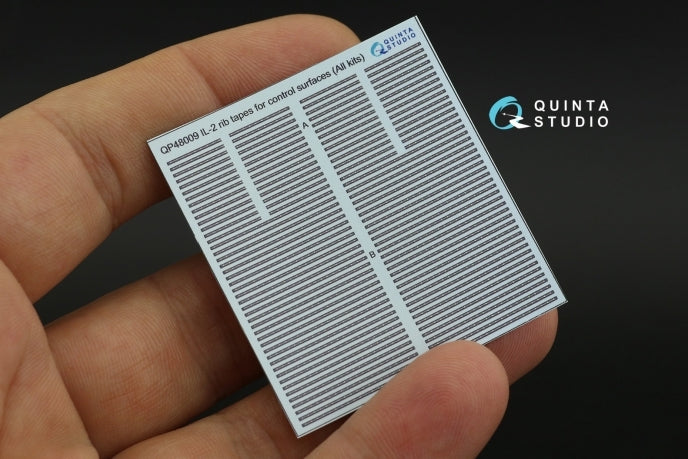 Quinta Studio QP48009 1:48 Ilyushin IL-2 rib tapes for control surfaces
