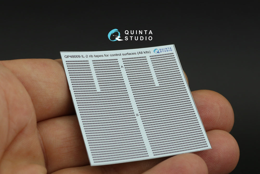 Quinta Studio QP48009 1:48 Ilyushin IL-2 rib tapes for control surfaces