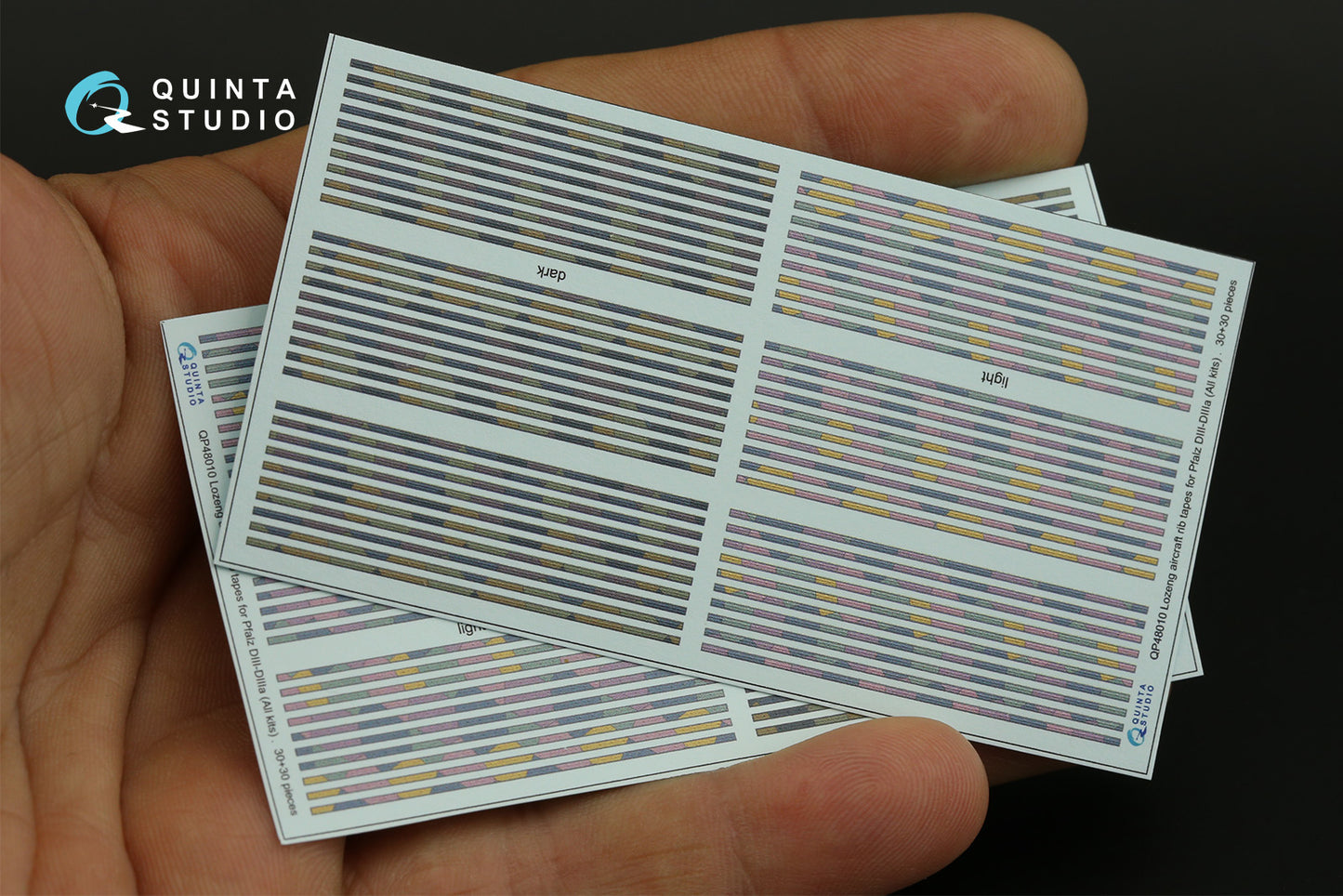 Quinta Studio QP48010 1:48 Lozenge rib tapes for Pfalz D.III/D.IIIa