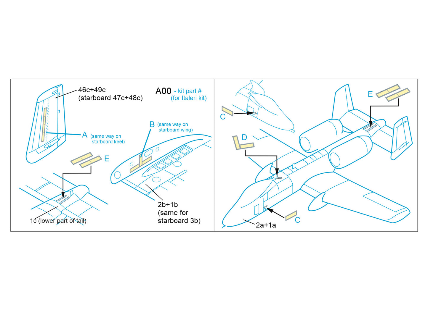 Quinta Studio QP48012 1:48 Fairchild A-10 Formation