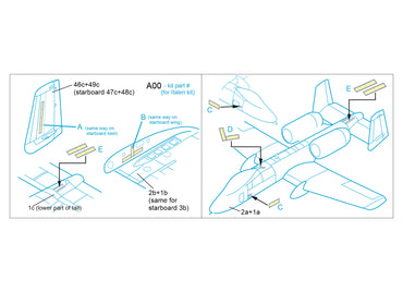 Quinta Studio QP48012 1:48 Fairchild A-10 Formation