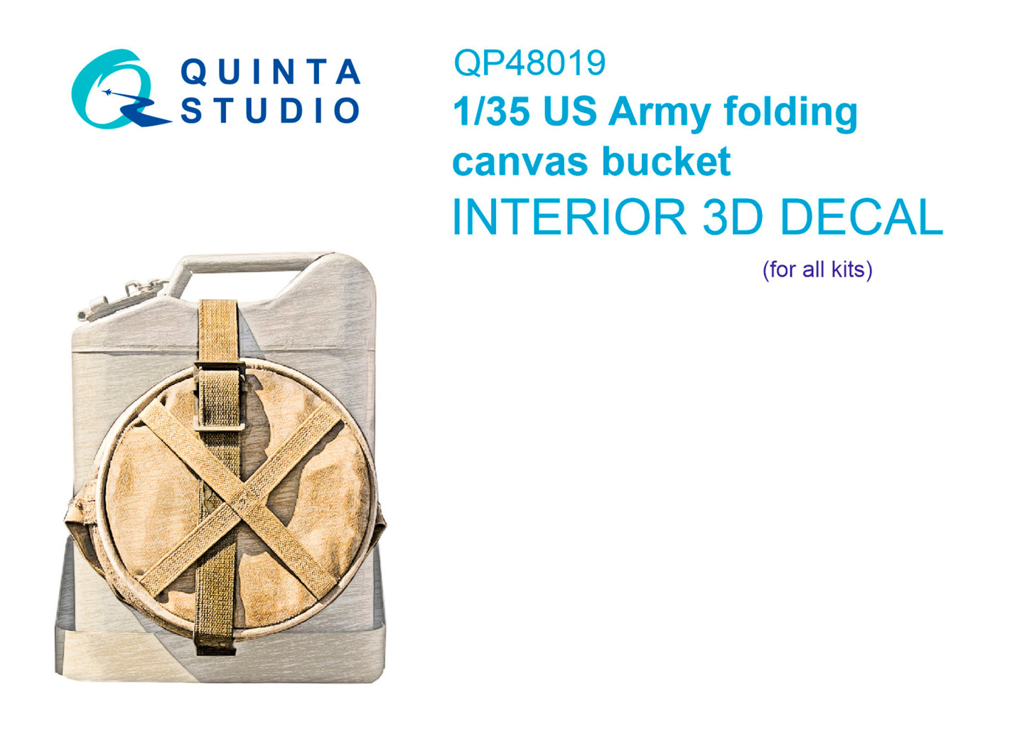 Quinta Studio QP48019 1:48 US Army folding canvas bucket