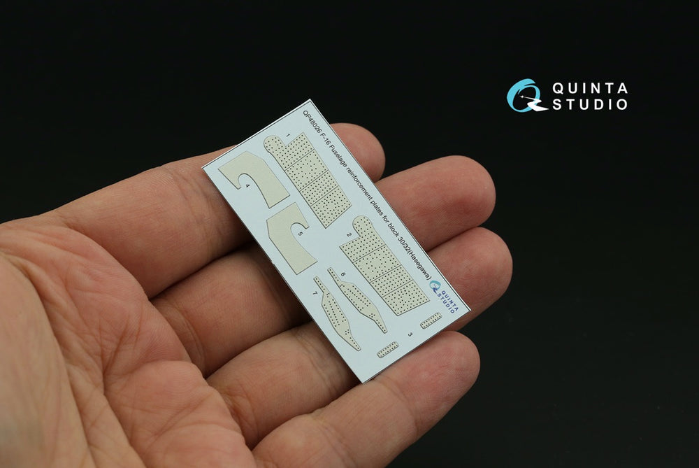 Quinta Studio QP48026 1:48 F-16C/D Block 30/32 Reinforcement Plates