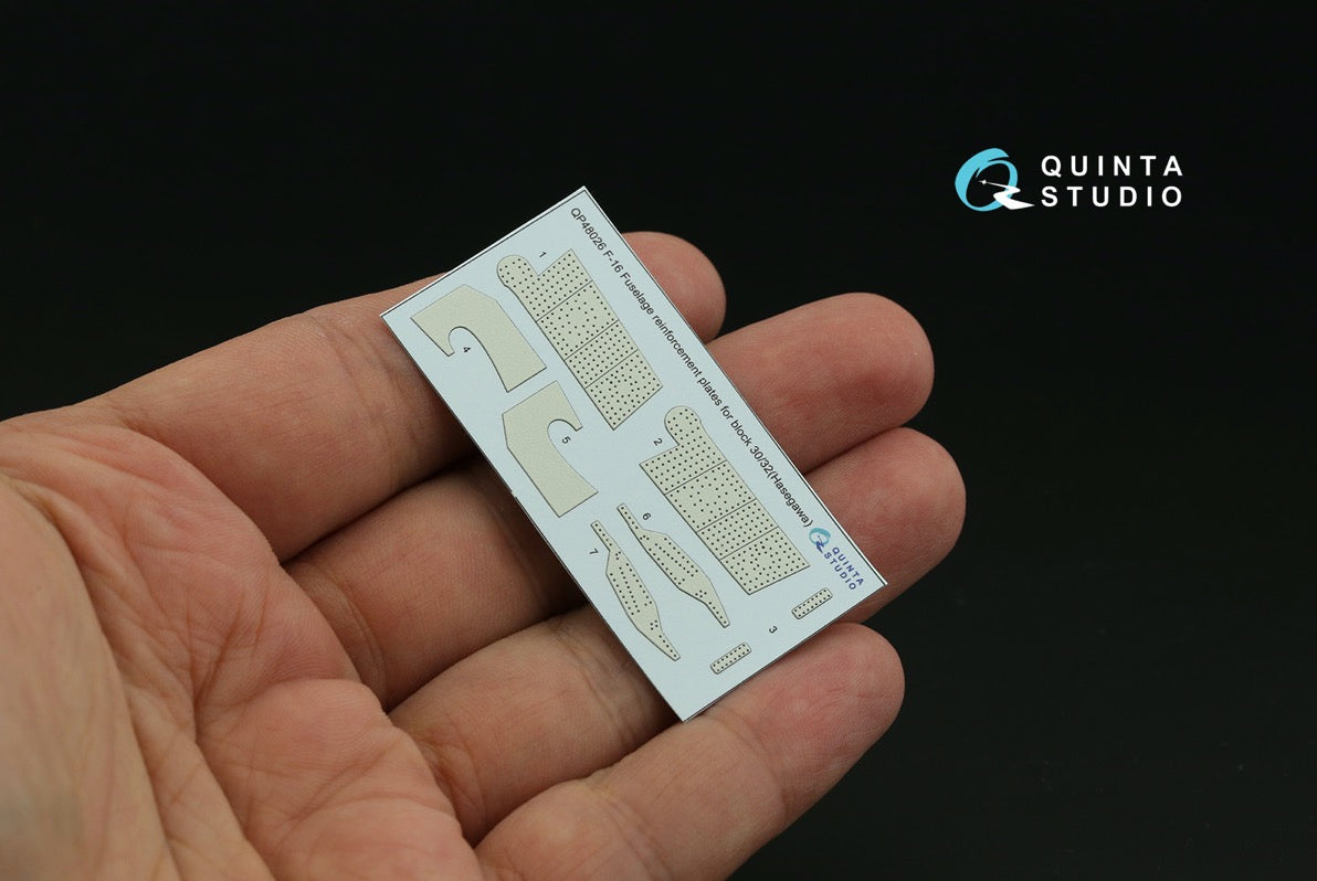 Quinta Studio QP48026 1:48 F-16C/D Block 30/32 Reinforcement Plates