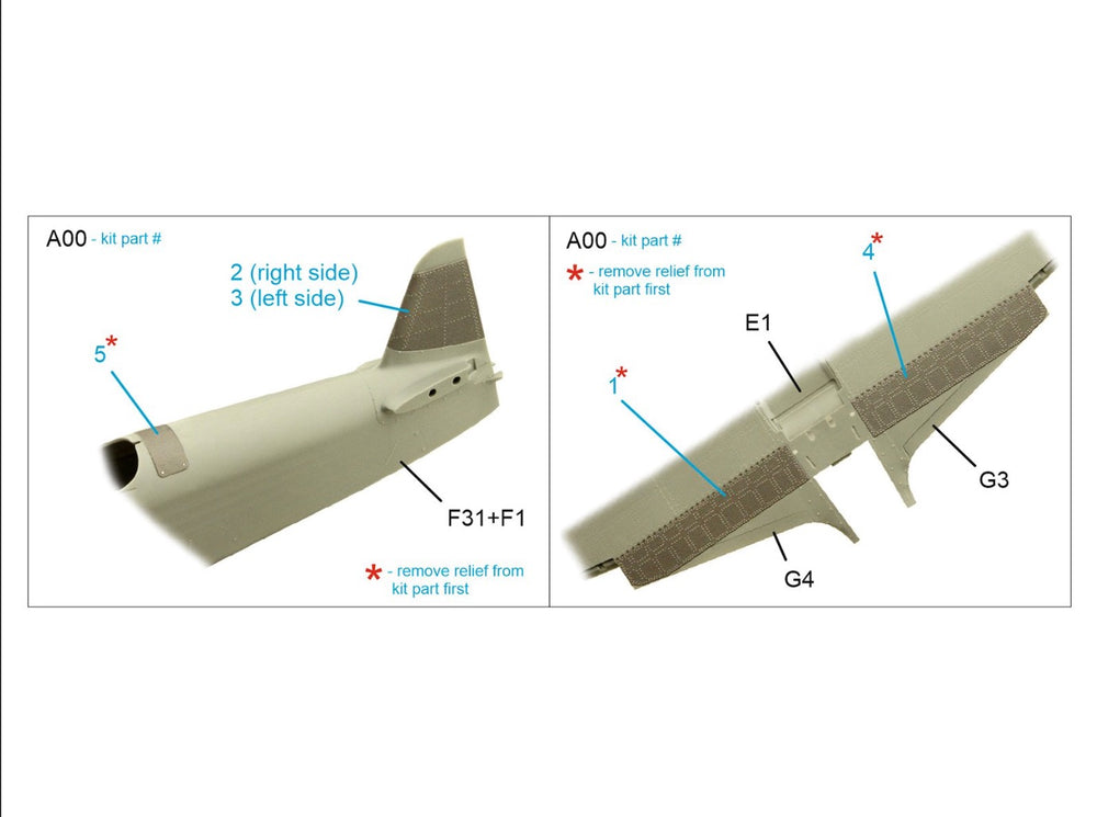 Quinta Studio QP48031 1:48 Yakovlev Yak-9T Flaps and panels