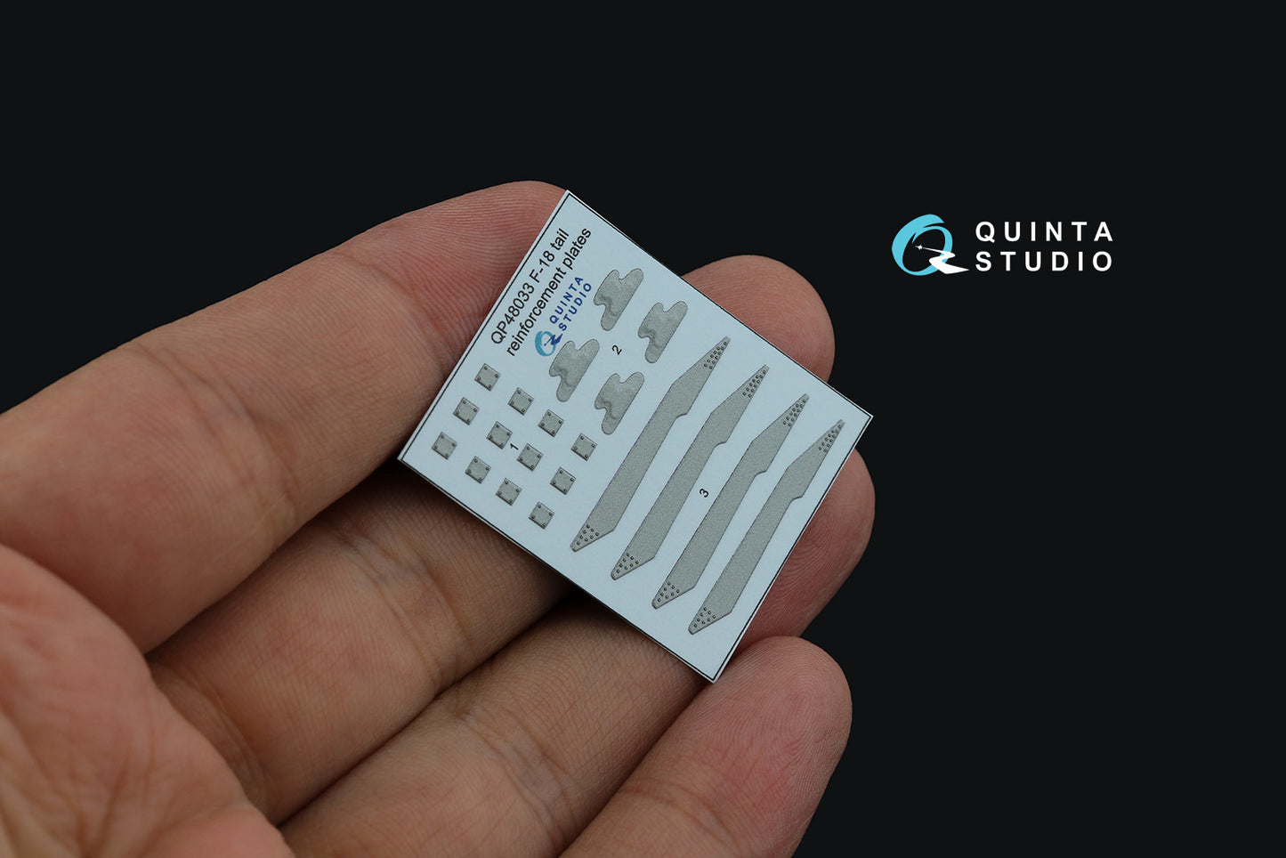 Quinta Studio QP48033 1:48 F/A-18 tail reinforcement plates