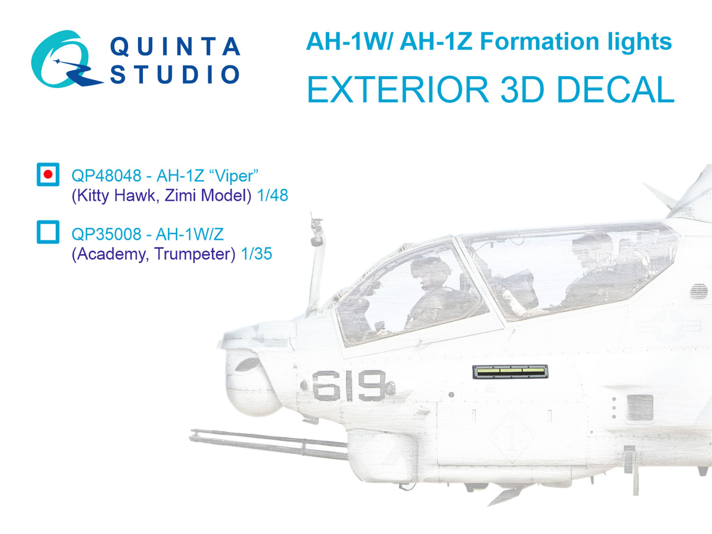 Quinta Studio QP48048 1:48 Bell AH-1W/Z Formation