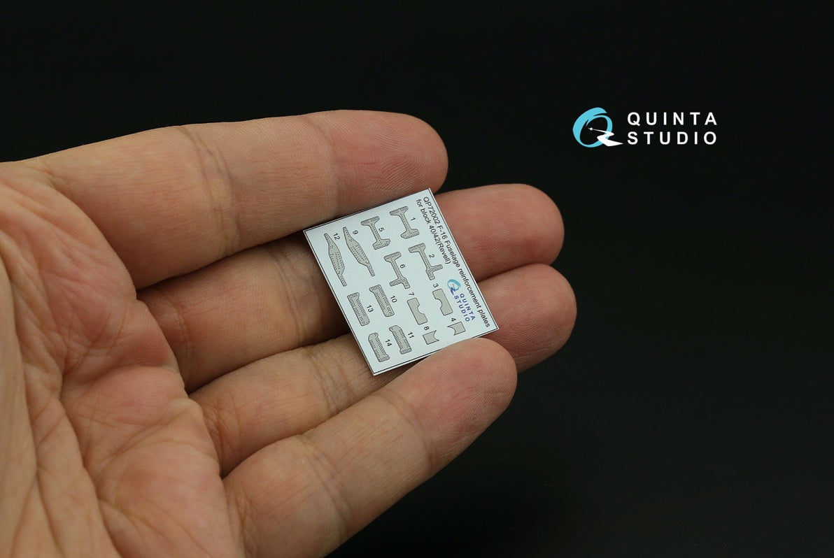 Quinta Studio QP72002 1:72 F-16C block 40/42 reinforcement plates