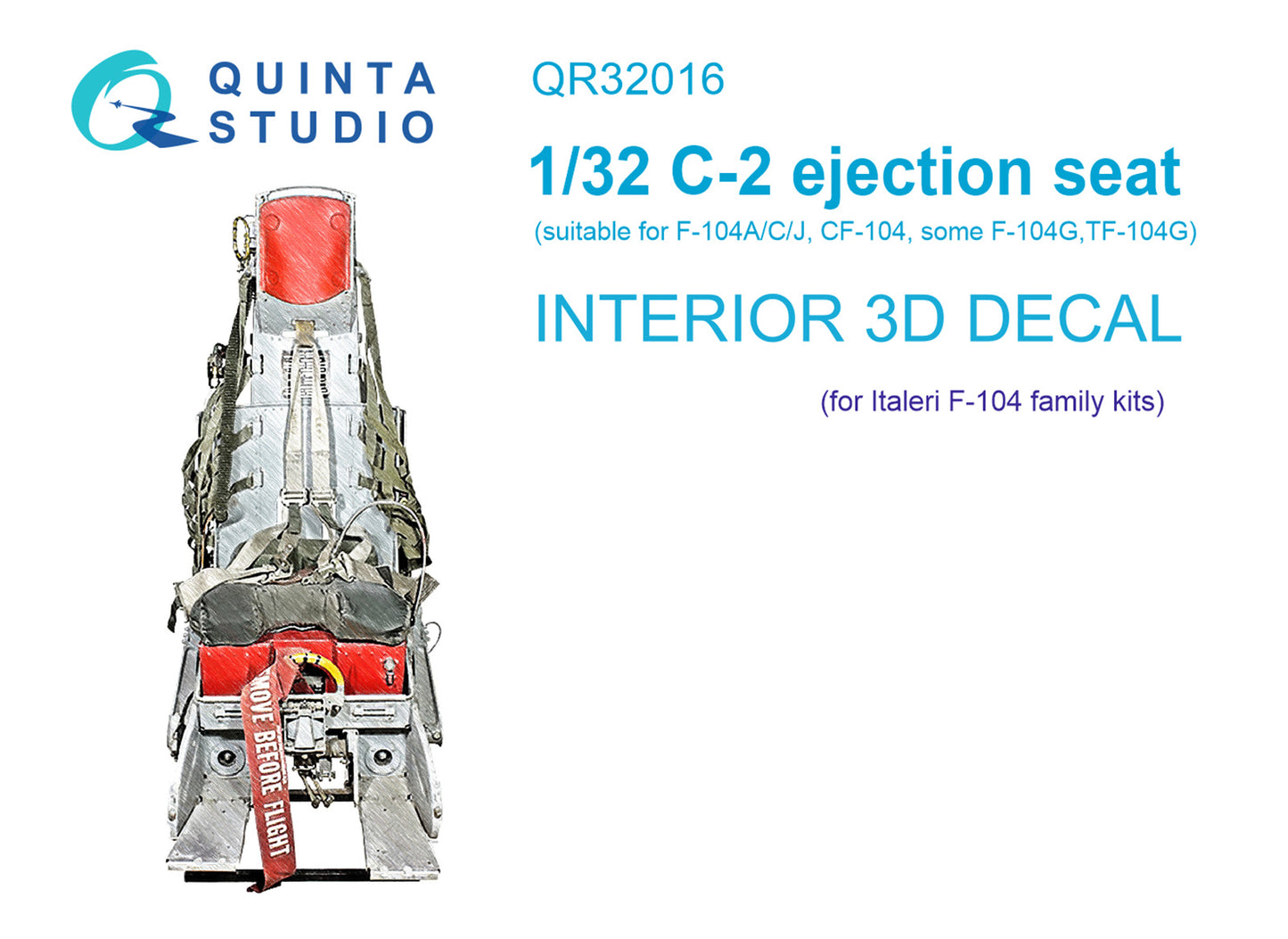 Quinta Studio QR32016 1:32 C-2 seat for Lockheed F-104 family