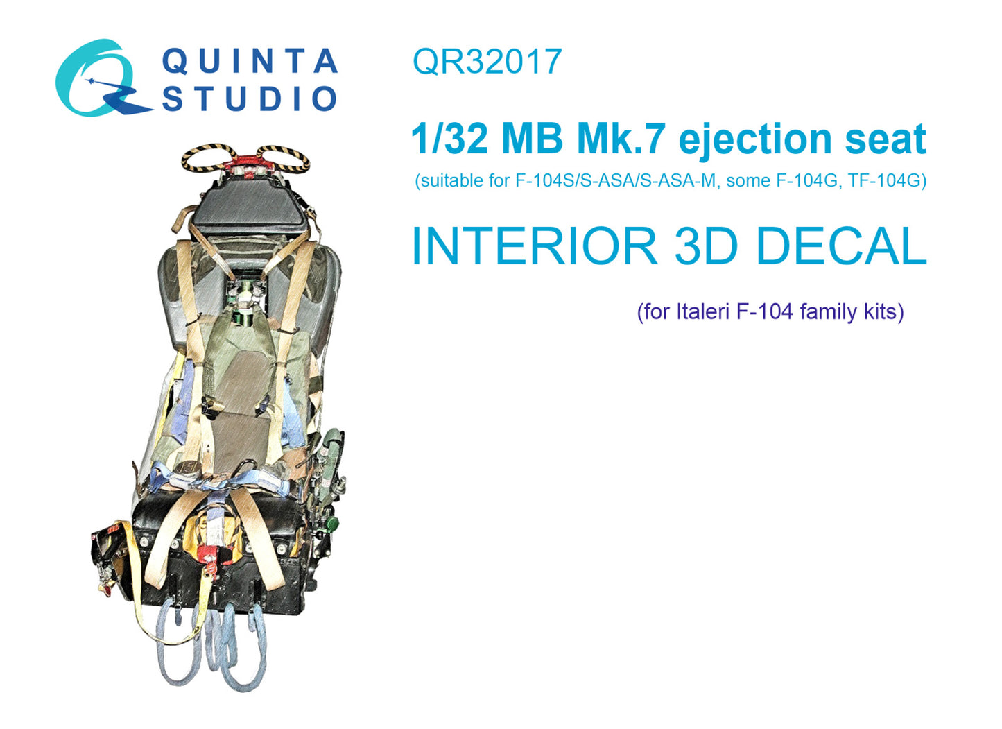 Quinta Studio QR32017 1:32 MB Mk.7 seat for Lockheed F-104 Starfighter family