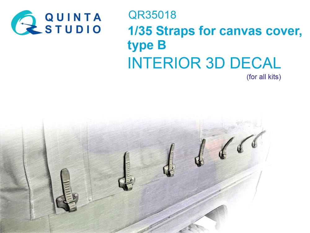 Quinta Studio QR35018 1:35 Straps for canvas cover, type B