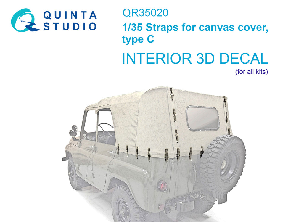 Quinta Studio QR35020 1:35 Straps for canvas cover, type C