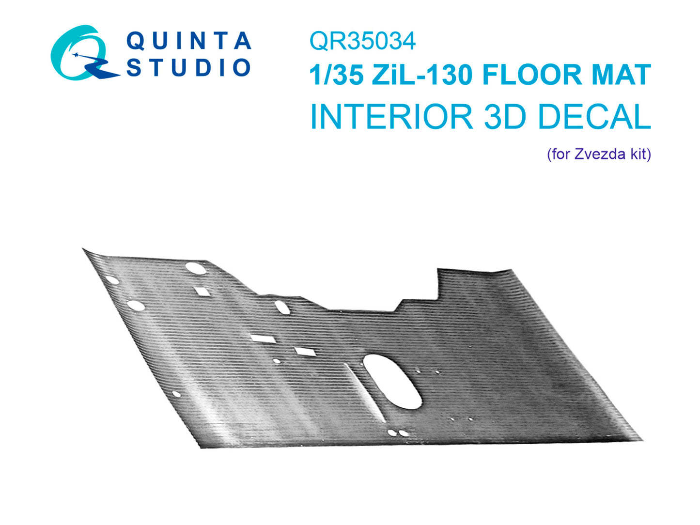 Quinta Studio QR35034 1:35 Soviet ZiL-130 floor mat