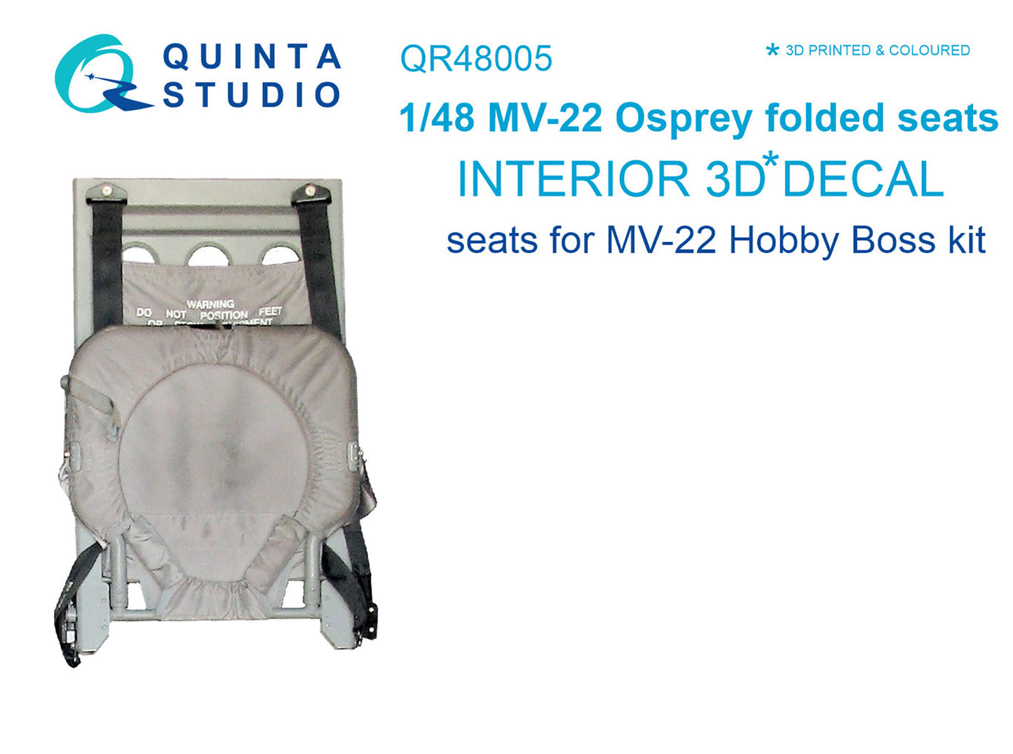 Quinta Studio QR48005 1:48 Bell-Boeing MV-22 Osprey folded seats
