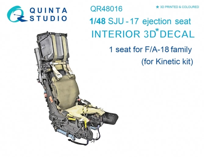 Quinta Studio QR48016 1:48 SJU-17 ejection seat for F/A-18 family